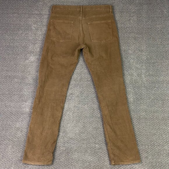 J. CREW 770 Corduroy Pants Men's 33 x 34 Measures 36 x 33 Brown Straight Fit - Picture 3 of 13